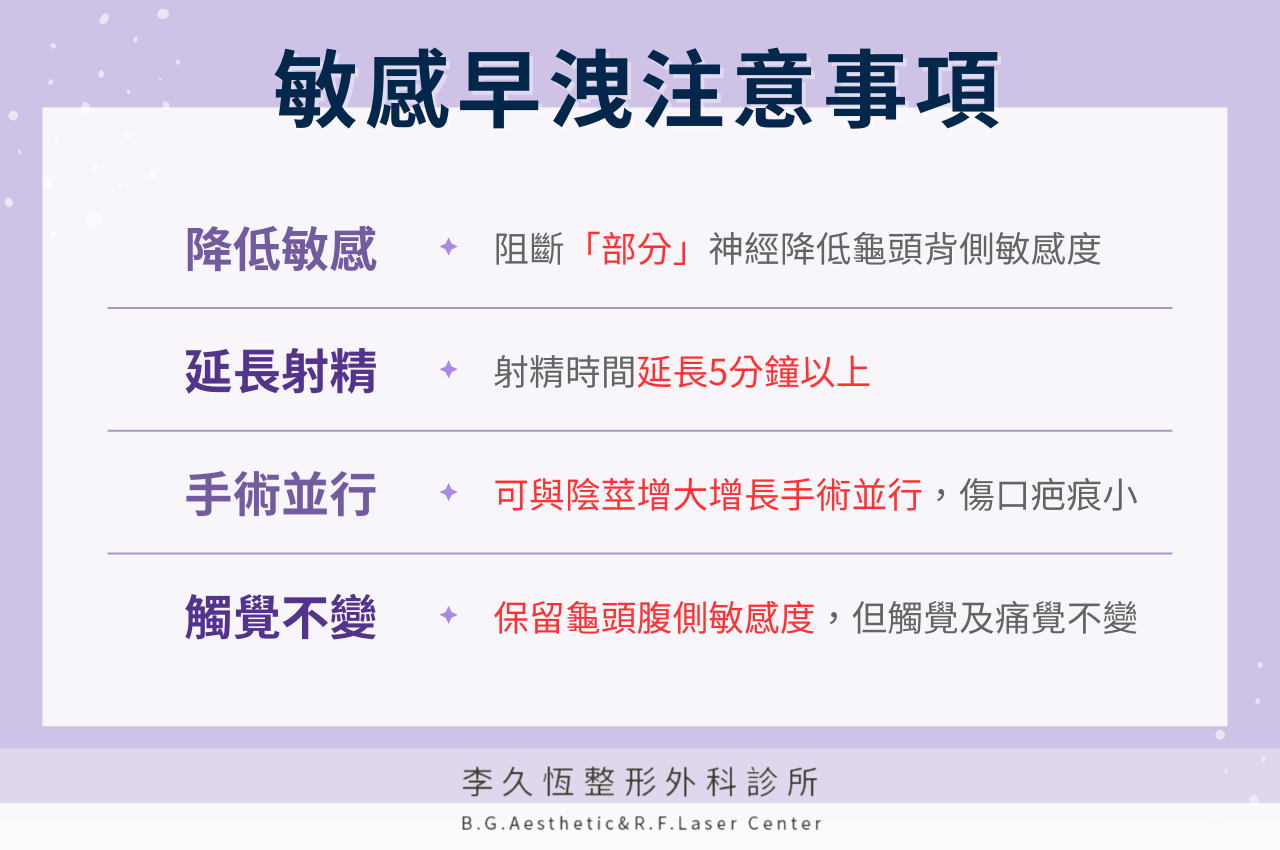 敏感早洩注意事項